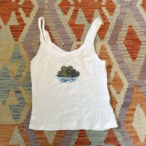 Lisa Says Gah Olive Tank